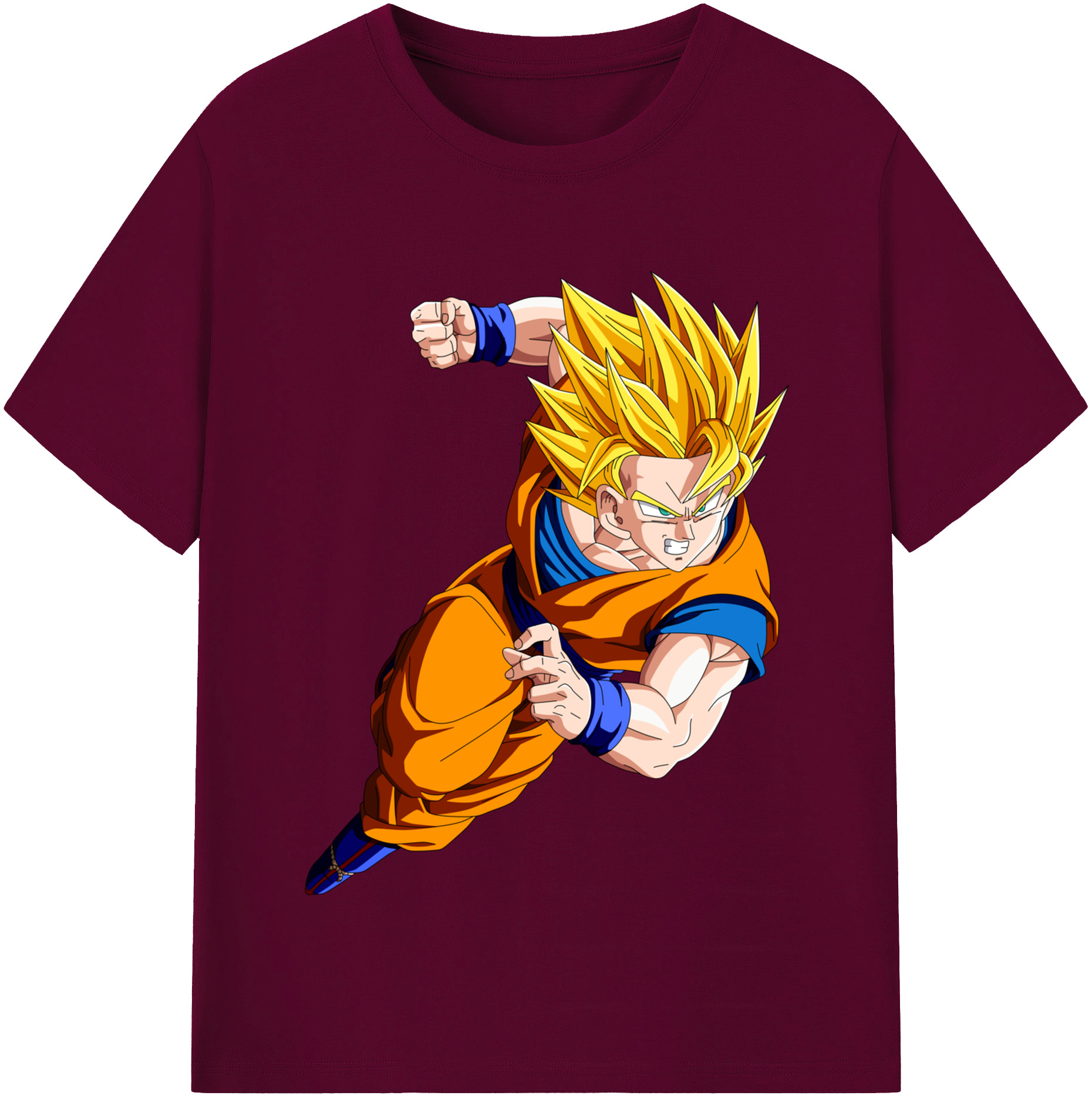 （画像用） ドラゴンボール 孫悟空（そん ごくう）Son Goku カカロット DRAGON BALL Kakarotto レディースカジュアルプリントTシャツ（綿100％）